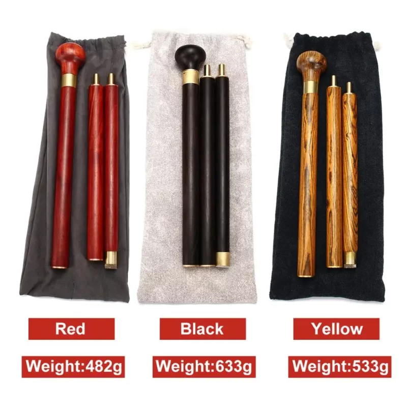86.5Cm 3-delige Sandelhout Wandelstok Crosier Kruk Rietpersoneel Handvat Wandelstok Ashplant Met Tas Voor Oudere Man - Image 6