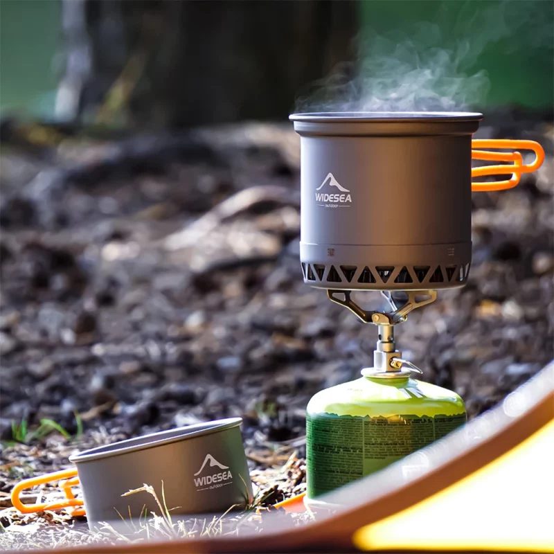 Widesea Camping 1.3L 2.3L Kookgerei Outdoor Kookset Warmte Fornuis Reizen Servies Pot Ketel Toeristische Keukengerei Apparatuur - Image 6