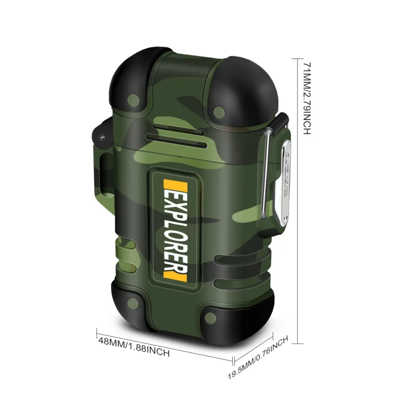 Waterdichte USB-oplaadbare elektrische aansteker Dual Arc-aansteker Vlamloze plasma-aansteker Outdoor Wandelen Camping Roken Accessoires - Image 6