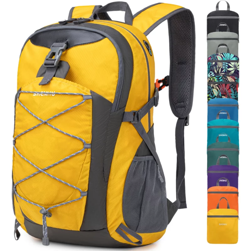 Ultra-Lichtgewicht Inpakbare Wandelrugzak, Opvouwbaar, Waterdicht, Kamperen, Buitensporten, 40l