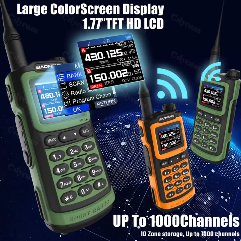 2025 Baofeng UV-G30 Pro Walkie Talkie Lange afstand Draagbare 1000-kanaals Ham FM-radio's UHF VHF USB-C Opladen 2-weg radio Waterdicht - Image 2