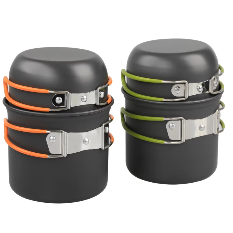 Camping Kookgerei Kit Outdoor Reizen Kookset Pot Set Ultralight Outdoor Servies Set Toerisme Apparatuur Voor Wandelen Picknick - Image 3