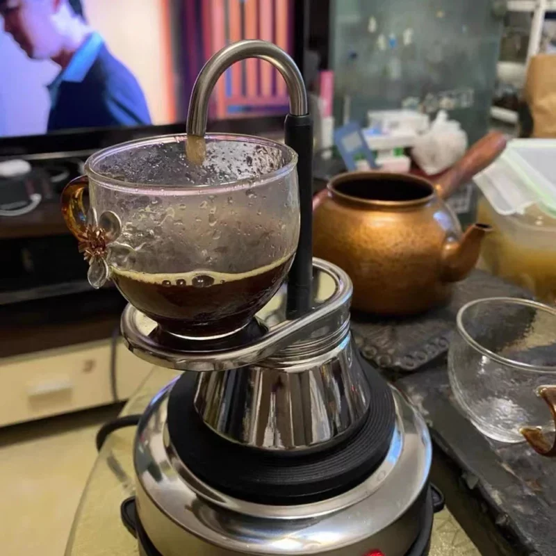 Moka Pot Enkele/Dubbele Buis 304 Roestvrijstalen Koffiepot Italiaanse Koffiepot Espresso Mini Handgiet Koffiepot Keuken Tool - Image 2