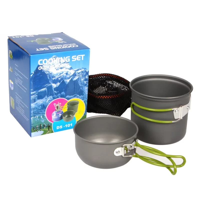 Camping Kookgerei Kit Outdoor Reizen Kookset Pot Set Ultralight Outdoor Servies Set Toerisme Apparatuur Voor Wandelen Picknick