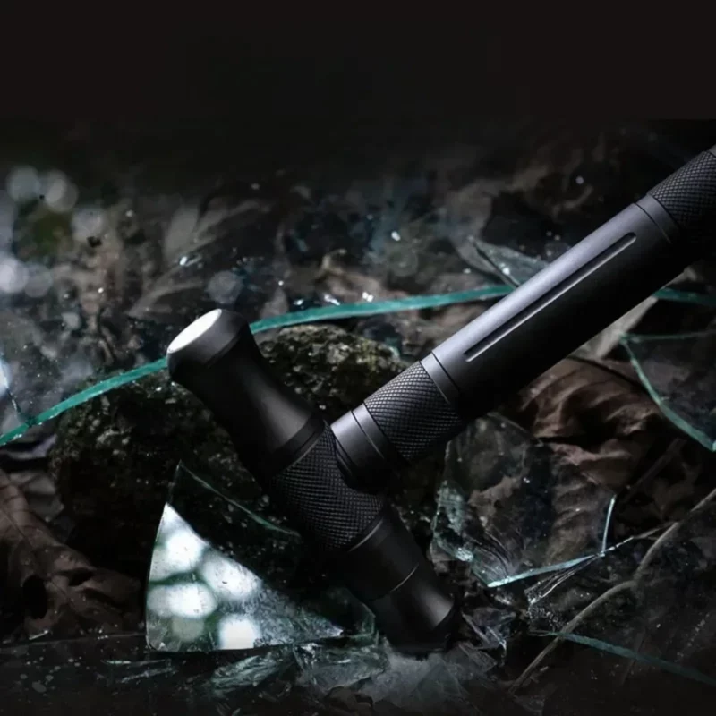 NIEUW Multifunctionele Alpenstock T-type Zelfverdedigingsstok Afneembare wandelstokken Draagbaar Opvouwbaar Outdoor Camping Wolfraamstaal - Image 3