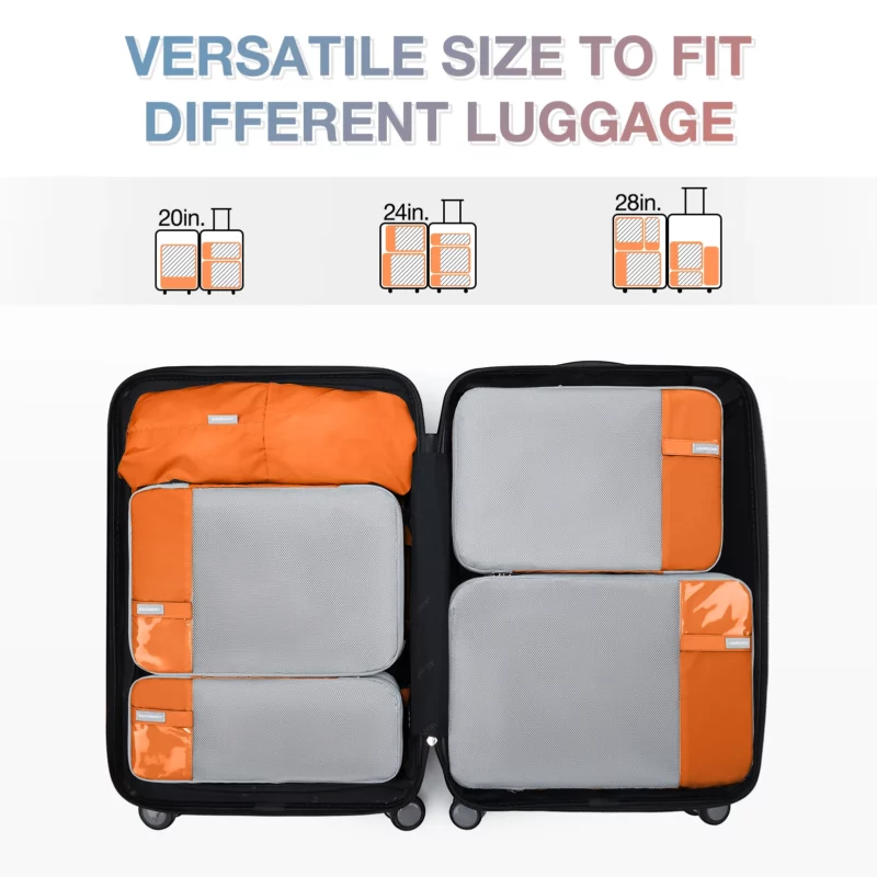 BAGSMART Verpakkingsblokjes Compressie Opbergtas Reizen Lichtgewicht Koffer Organisator Accessoires Bagage Organisator Reistas - Image 10