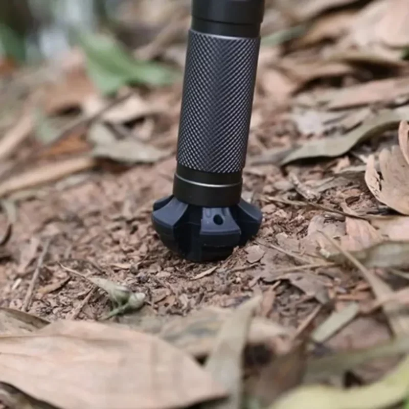 NIEUW Multifunctionele Alpenstock T-type Zelfverdedigingsstok Afneembare wandelstokken Draagbaar Opvouwbaar Outdoor Camping Wolfraamstaal - Image 8