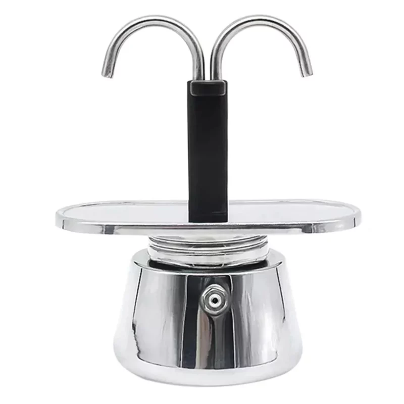 Moka Pot Dubbele Kop Roestvrijstalen Mokka Koffiepot Italiaanse DIY Conduit Koffiezetapparaat Moka Koffiezetapparaat Keukengereedschap