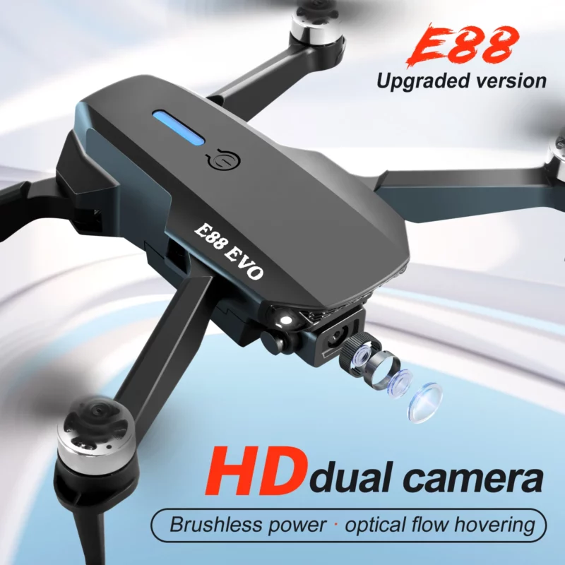 Nieuwe 2024 E88 Evo Upgrade Uav Krachtiger Borstelloze Motor 4K Professionele Hd-Camera Onze Motoren Zijn Duurzamer dan Andere - Image 6