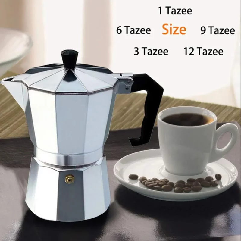 Aluminium Koffieketel Huishoudelijke Italiaanse Achthoekige Moka Koffie Theepot Kantoor Thuis Reizen Buiten Camping Servies Uitrusting - Image 9