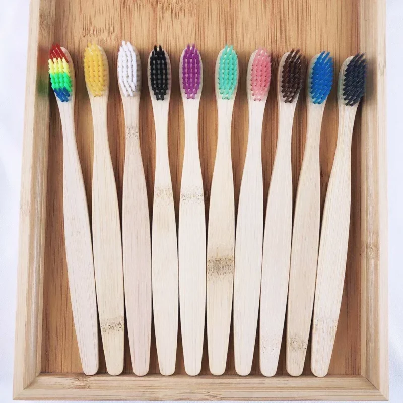 30 Stuks Eco-Vriendelijke Tandenborstel Bamboe Tandenborstels Resuable Draagbare Volwassen Houten Zachte Tandenborstel Voor Thuis Reizen Hotel - Image 2