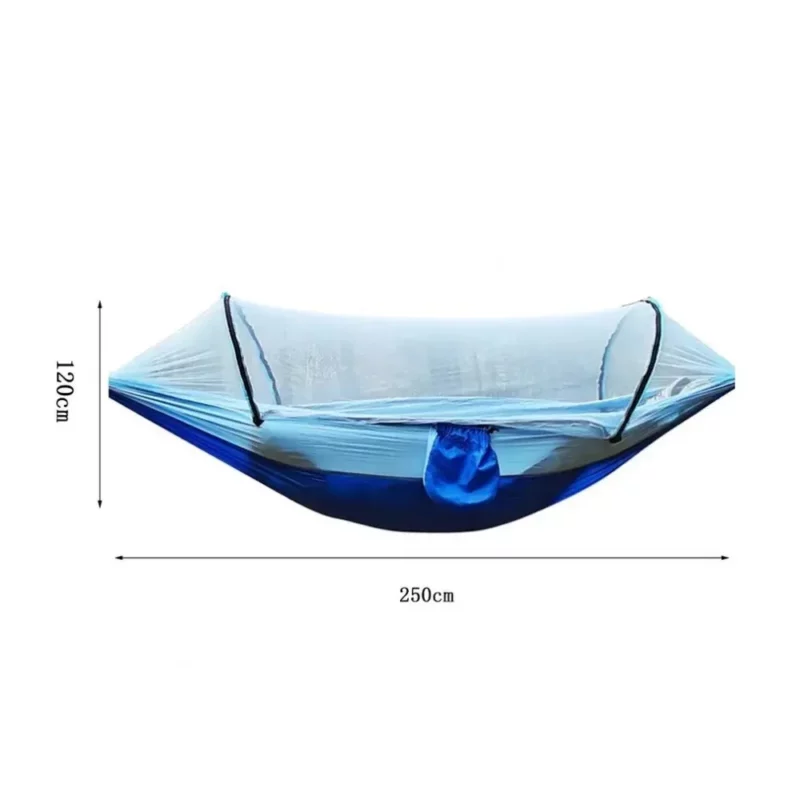 Outdoor Camping Hangmat Met Klamboe Lichtgewicht Hangmatten Hoge Sterkte Parachute Stof Opknoping Bed Netto 250x120cm - Image 6